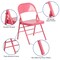 Emma and Oliver 4 Pack Colorful Metal Folding Chair Teen and Event Seating